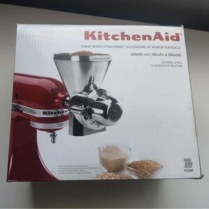 KitchenAid Red Grain Mill Mixer Attachment